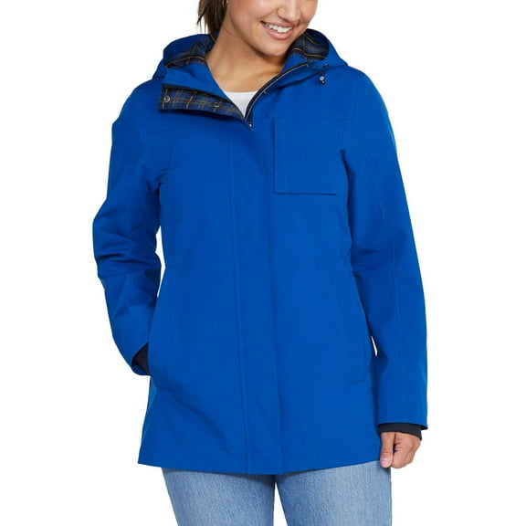 Pendleton Womens Waterproof Breathable Rain Trail Jacket (Blue, Small)