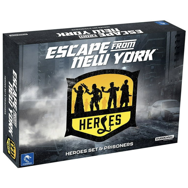 Pendragon Studios: Escape from New York: US Police Forces - Expansion - Hero Strategy Board Game Baed On The Movie, Ages 14+, 1-5 Players, 60 min