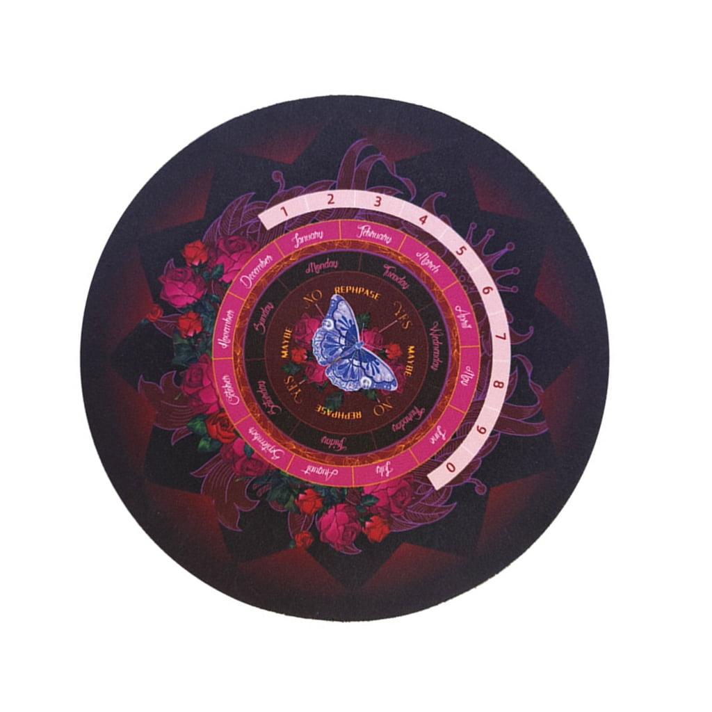 Pendulum Board Rubber Divination Board Metaphysical Dowsing Board for