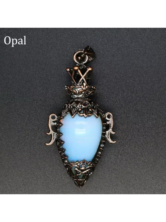 Pendulum Chakra Egg Crystal for Dowsing Spiritual Divination Stone Pendant Reiki