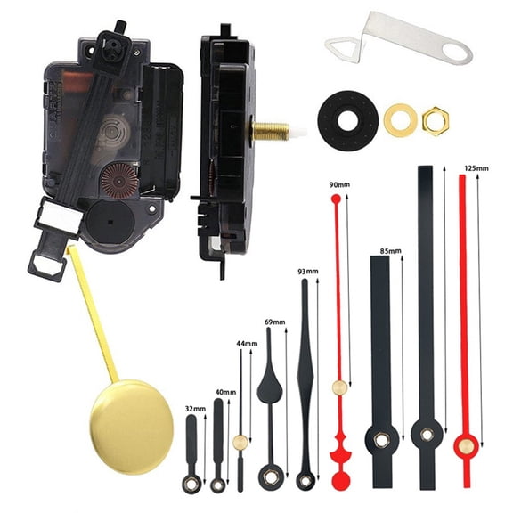Pendulum Clock Mechanism For Diy Craft Projects Quartz Movement Replacement Set With 23Mm Shaft For Custom Clocks