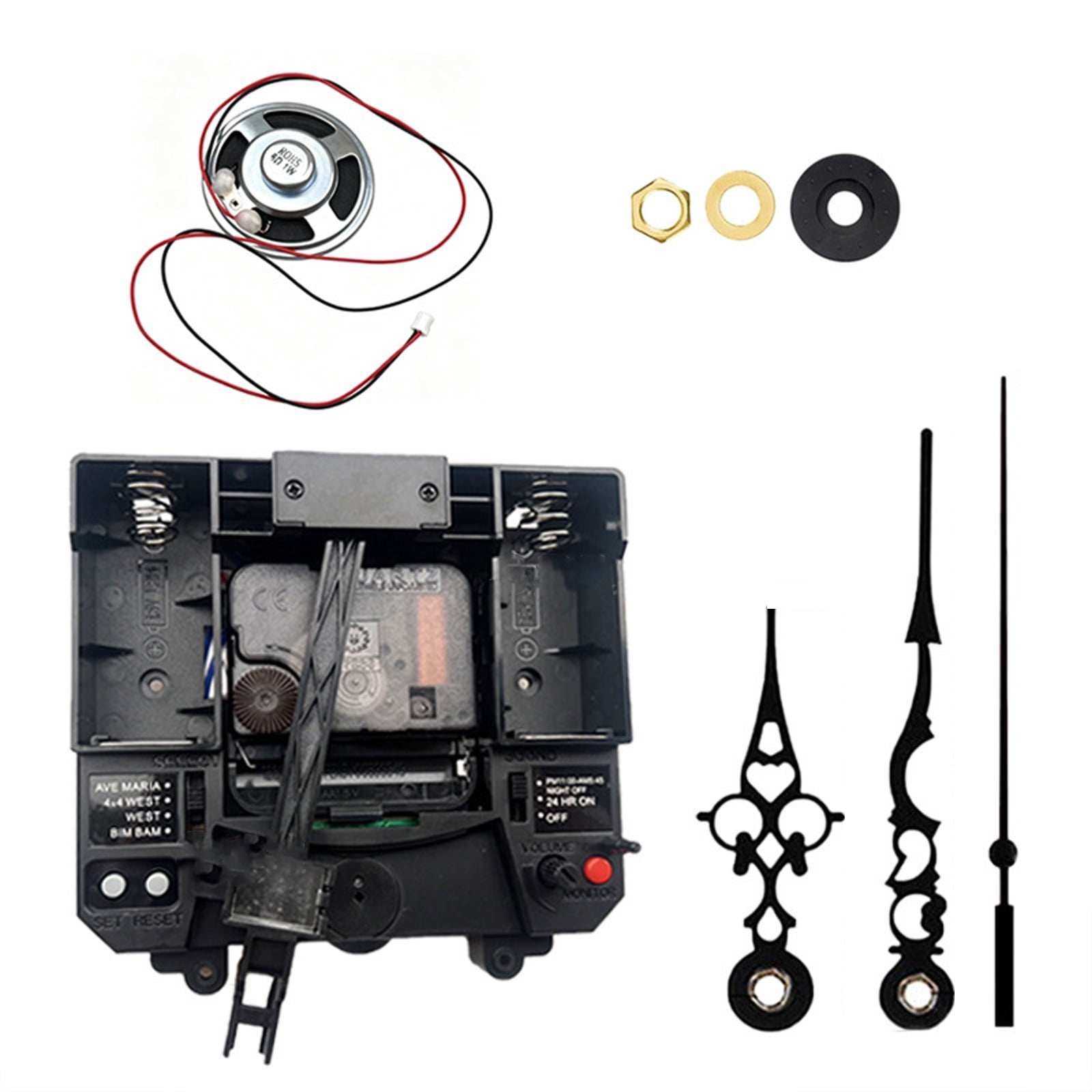 Pendulum Clock Movement with Music Box Clock Accessories Hourly ...