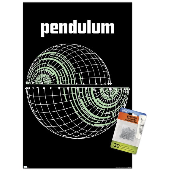 Pendulum - Globe Wall Poster with Pushpins, 14.725" x 22.375"