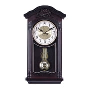 Pendulum Wall Clock, Chiming Wall Clock with Pendulum, Traditional Clock Retro Large Grandfather Wall Clocks for Living Room Office Home Decor