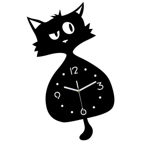 Pendulum Wall Clock Decorative Clock Silents,Battery Operated,Modern Wall Decors