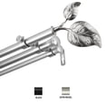 thumbnail image 1 of Penelope 13/16 inch Triple Curtain Rod 120-170" - Satin Nickel, 1 of 2