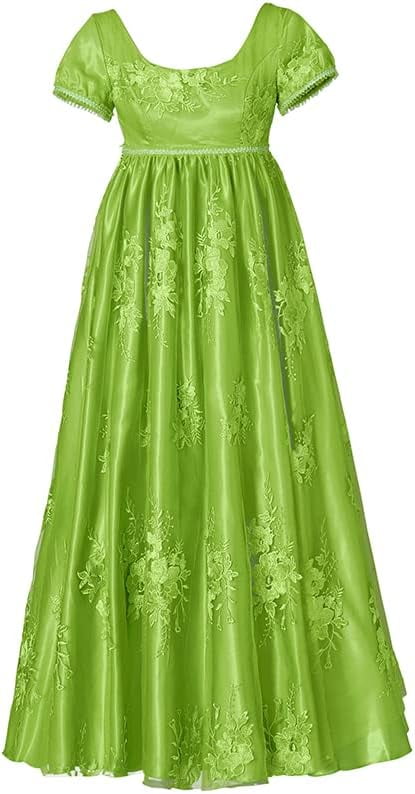 Penelope Featherington Regency Dress - Women's Green Tea Gown - Walmart.com