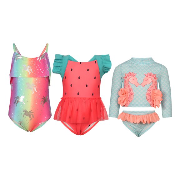 Penelope Mack Girl 3-Pack One-Piece Swimsuit