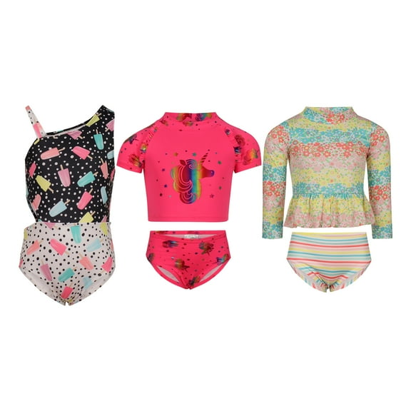 Penelope Mack Girl Swimwear Bottoms, Rashguards, Quick Drying, Infant 12M -  4Y