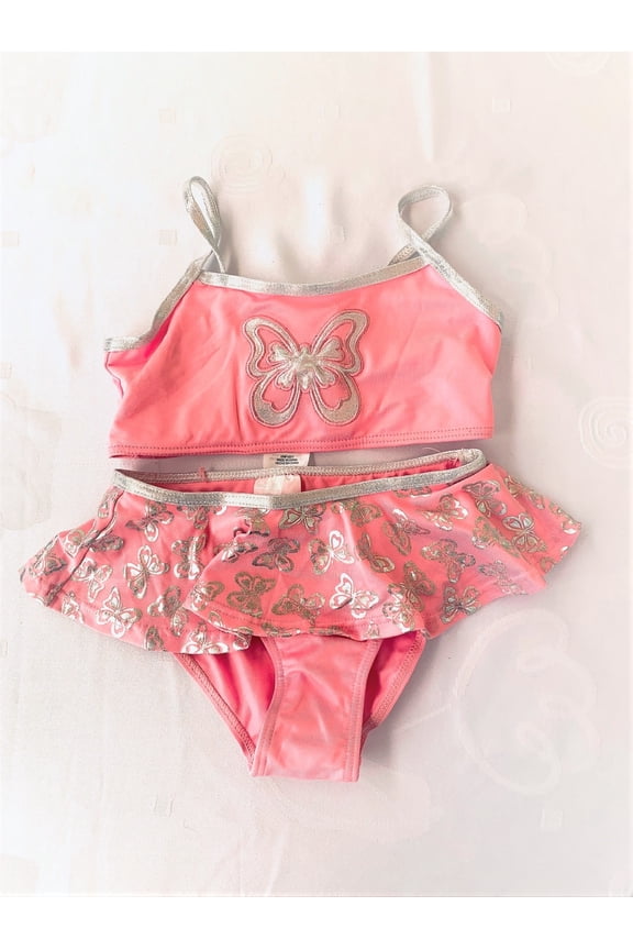 Girl's 2 Pieces Swimming Set, Size 4, Pink