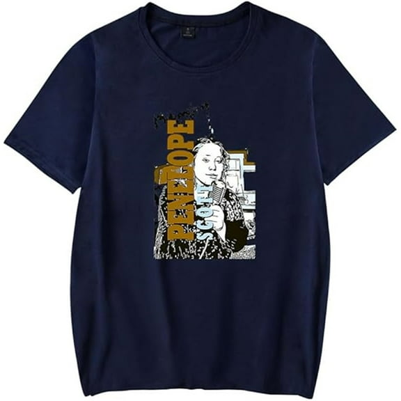 Penelope Scott Merch T-shirt Summer Retro Round Neck Short Sleeve Men And Women Street Wear