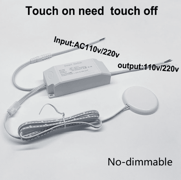 Penetrable Wood Touch sensor Switch 110V/220V Dimmable Touch Sensor ...