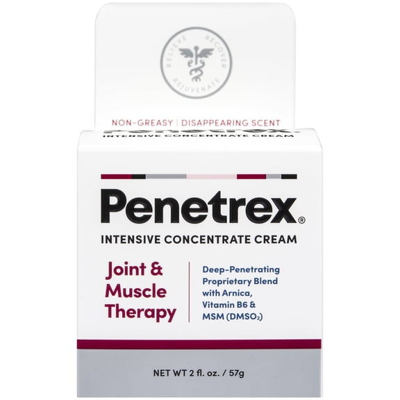 Penetrex Joint & Muscle Therapy – Soothing Relief for Back, Neck, Hands, Feet & Nerves – Premium Whole Body Recovery Rub with Arnica, Vitamin B6 MSM & Boswellia – Non-Greasy 2oz Cream