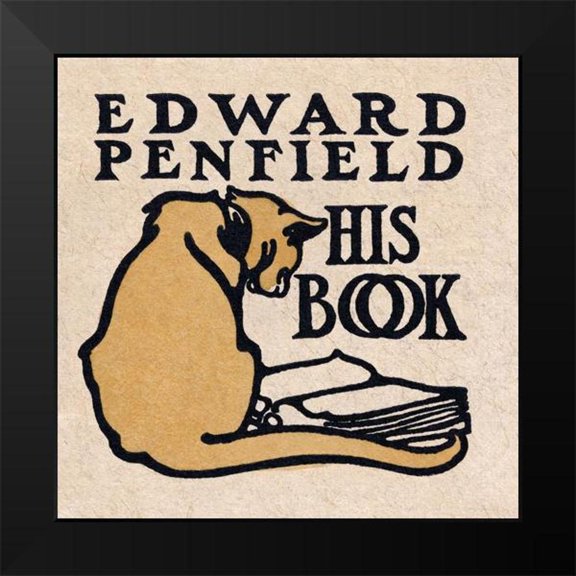 Penfield, Edward 12x12 Black Modern Framed Museum Art Print Titled - Edward Penfield His Book
