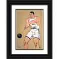 thumbnail image 1 of Penfield, Edward 13x18 Black Ornate Wood Framed with Double Matting Museum Art Print Titled - Hammer Thrower, 1 of 4
