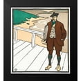 thumbnail image 1 of Penfield, Edward 15x16 Black Modern Framed Museum Art Print Titled - Man Smoking a Pipe, 1 of 4