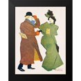 thumbnail image 1 of Penfield, Edward 15x18 Black Modern Framed Museum Art Print Titled - Man and Woman shaking hands, 1 of 4