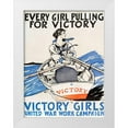 thumbnail image 1 of Penfield, Edward 15x18 White Modern Wood Framed Museum Art Print Titled - Every Girl Pulling for Victory, 1 of 4