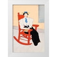 thumbnail image 1 of Penfield, Edward 17x24 White Modern Wood Framed Museum Art Print Titled - Young Woman Seated in a Red Rocking Chair, 1 of 4