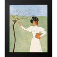 thumbnail image 1 of Penfield, Edward 20x24 Black Modern Framed Museum Art Print Titled - Woman Reaching for Birds, 1 of 4