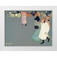 thumbnail image 1 of Penfield, Edward 24x19 White Modern Wood Framed Museum Art Print Titled - Men and Woman on Street, 1 of 4