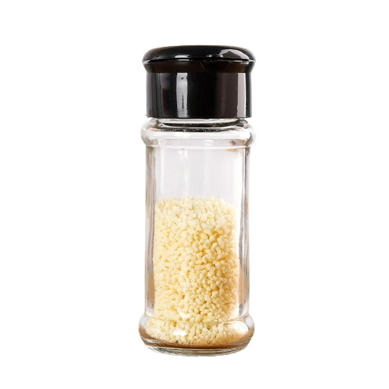 Pengpengfang 2 Pcs Spice Jar with Lid Clear Detachable Reusable