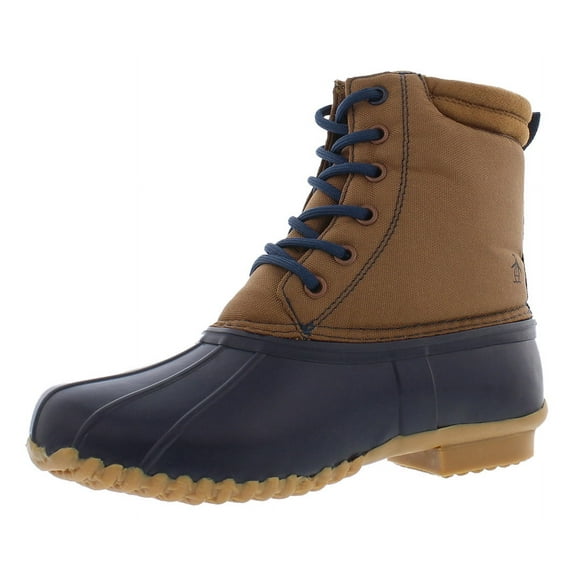Penguin Addison Boot Girls Shoes Size 5, Color: Navy/Brown