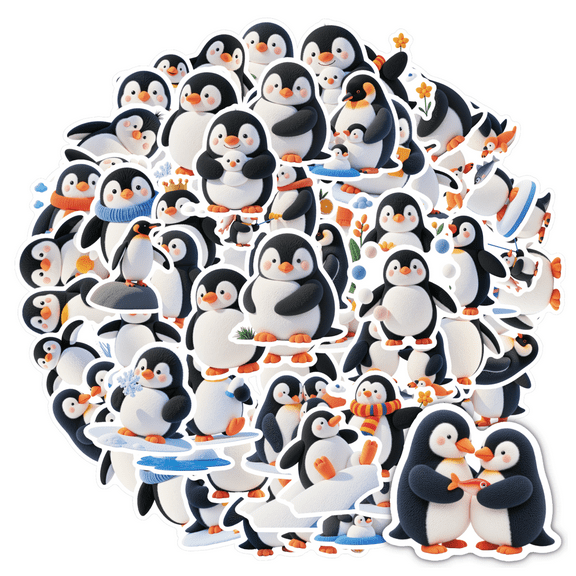 Penguin Animal Stickers Arctic Cute Stickers Stationery Stickers for Laptop Fridge Phone