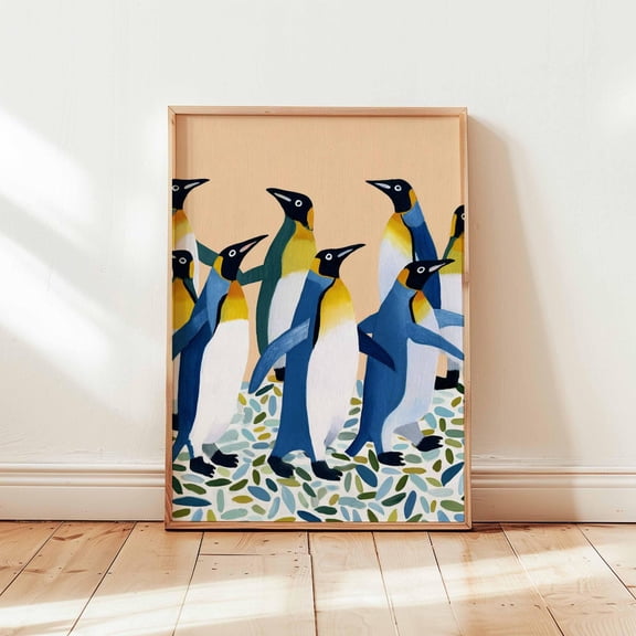 Penguin Arctic Animal Print Wildlife Decor Cute Bird Lovers Wall Art Unframed Paper Print