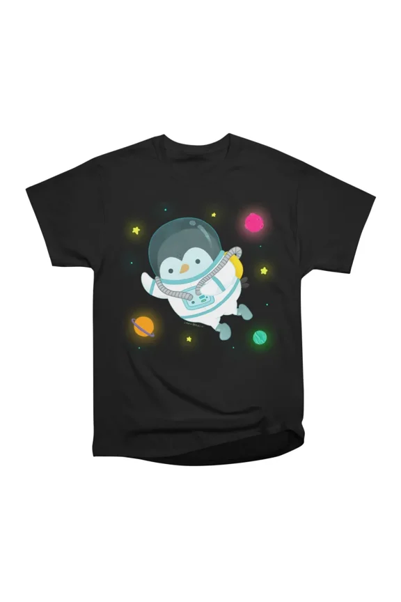 Penguin Astronaut T-Shirt Tee Gift For Him Merch For Her Apparel For Friend