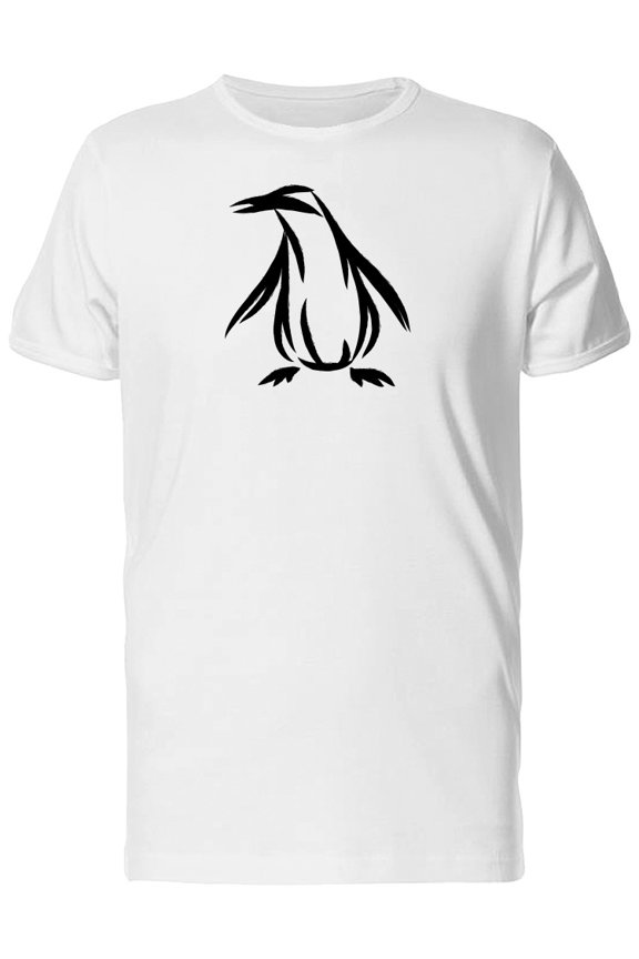 Penguin Black Silhouette T-Shirt Men -Image by Shutterstock, Male Small