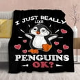 thumbnail image 1 of Penguin Blanket,Fleece Lightweight Throws with Cute Penguins Animals for Kids Girls Women,Super Soft Flannel Blankets,Warm Sheet Suitable for All Season,60"x80", 1 of 6