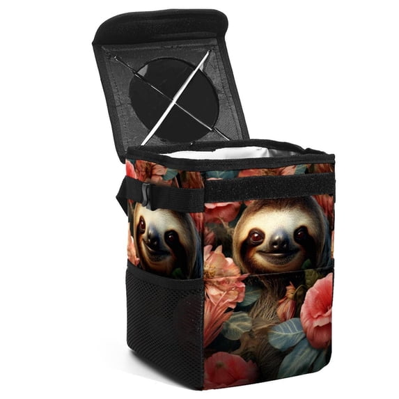 Penguin Car Trash Can: Foldable with Lid, Leak-Proof, Hanging Storage Bag - Car Garbage Can, Mini Trash Can