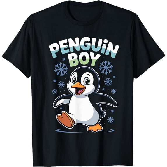 Penguin Cartoon Winter Arctic Animal Party T-Shirt - Walmart.com