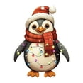 thumbnail image 1 of Penguin Christmas Decorations Indoor Xmas Tree Ornaments Acrylic Pendant Hanging for Car Christmas Holiday Party Decorations Indoor, 1 of 5
