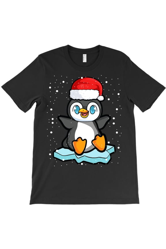 Penguin Christmas Xmas Funny Snowflakes St. Nick Family Apparel Holiday Graphic T-Shirt G8412, Up to 5XL