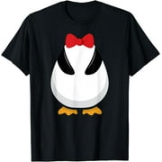 Penguin Costume T Shirt Halloween Outfit Bowtie Cute Animal T-Shirt