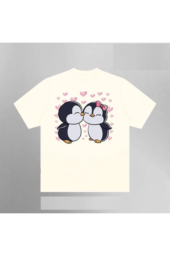 Penguin Couple Shirt, Cute Love Vibes, Kawaii Aesthetic, Gen Z Trending Style, Funny 2025 Animal Gift