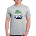 thumbnail image 1 of Penguin Couple W Pride Flag T-Shirt Men -Smartprints Designs, Male 3X-Large, 1 of 4