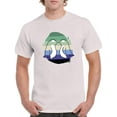 thumbnail image 1 of Penguin Couple W Pride Flag T-Shirt Men -Smartprints Designs, Male 5X-Large, 1 of 4