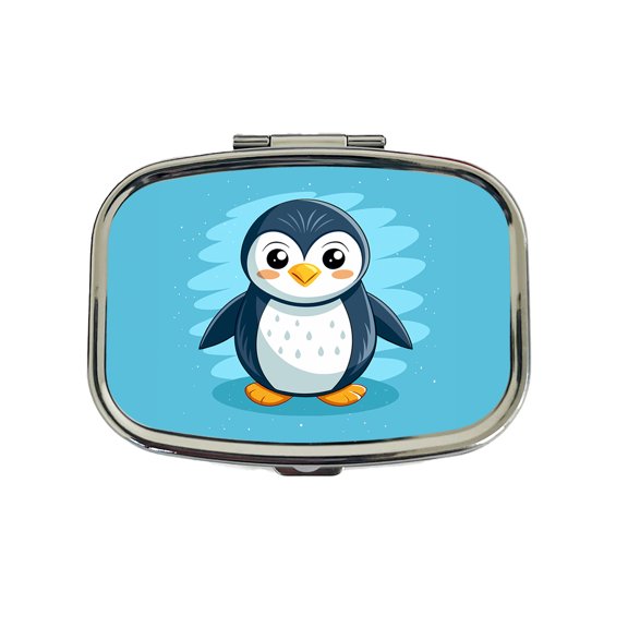 Penguin Cute Small Travel Handbag Pill Box Case