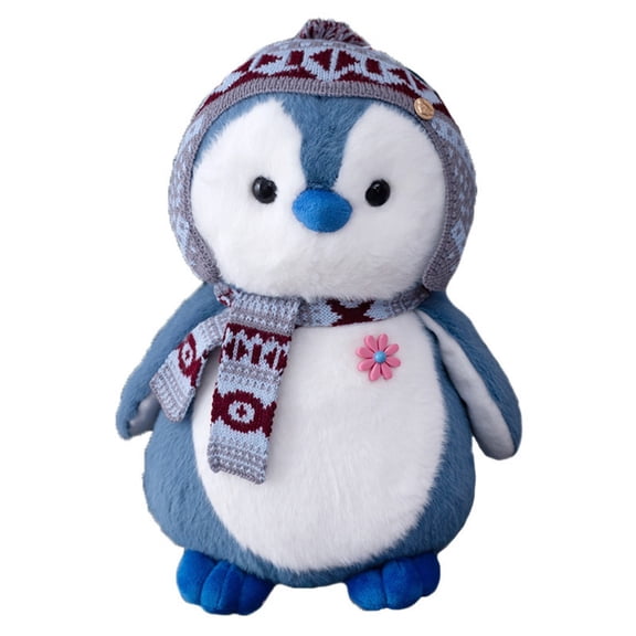 Penguin Doll Pillow Travel Souvenir Polar Park Cultural Creative Toy Animal Shape Soft Short Plush Non-Cartoon Penguin