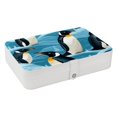 thumbnail image 1 of Penguin Elegant PU Leather Jewelry Box with Removable Compartment, Portable Earring Organizer, Necklace Organizer, and Decorative Box, 1 of 6