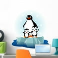 thumbnail image 1 of Penguin Family Wall Decal Mural by Wallmonkeys Peel and Stick Graphic (24 in W x 21 in H) WM162941, 1 of 4