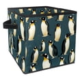 thumbnail image 1 of Penguin Foldable Storage Baskets Toy Storage with Handle 10.8"x10.5"x10.6" Large Capacity Storage Cubes, 1 of 6