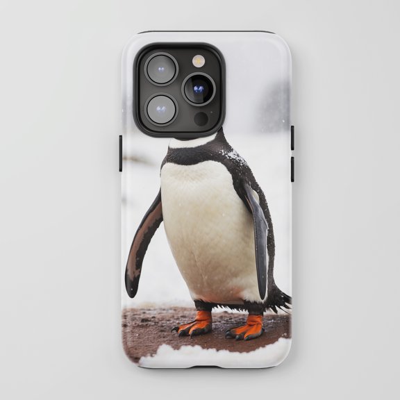 Penguin For All iPhone Series Tough Phone Case Animal Nature White