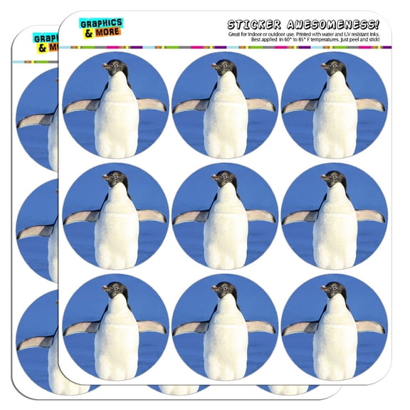 Penguin Funny Bird 2" Scrapbooking Crafting Stickers