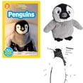 thumbnail image 1 of Penguin Gift Set includes a Stuffed Animal Plush, Penguins National Geographic Easy Reader by Anne Schreiber, and an Activity Booklet (Educational Arctic Adventure STEM STEAM Learning for Kids), 1 of 7