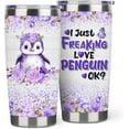 thumbnail image 1 of Penguin Gift for Penguin Lover,20 oz Penguin Coffee Cup Double Wall Stainless Steel Vacuum Insulated (Penguin, 20 oz), 1 of 6