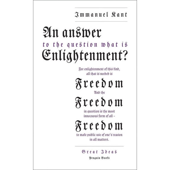 Penguin Great Ideas An Answer to the Question: 'What Is Enlightenment?', (Paperback)